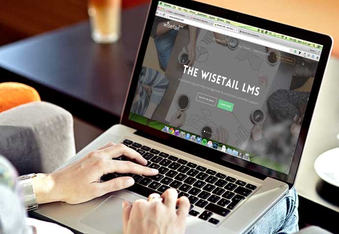 Services-WebDesign-692-479-1 customer looking at the Wisetail website design from Big Storm in Bozeman, MT
